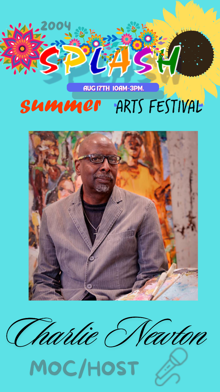 Photo of Charlie Newton who will be one of the hosts at the SPLASH SUMMER ARTS FESTIVAL IN CHATTANOOGA TN.