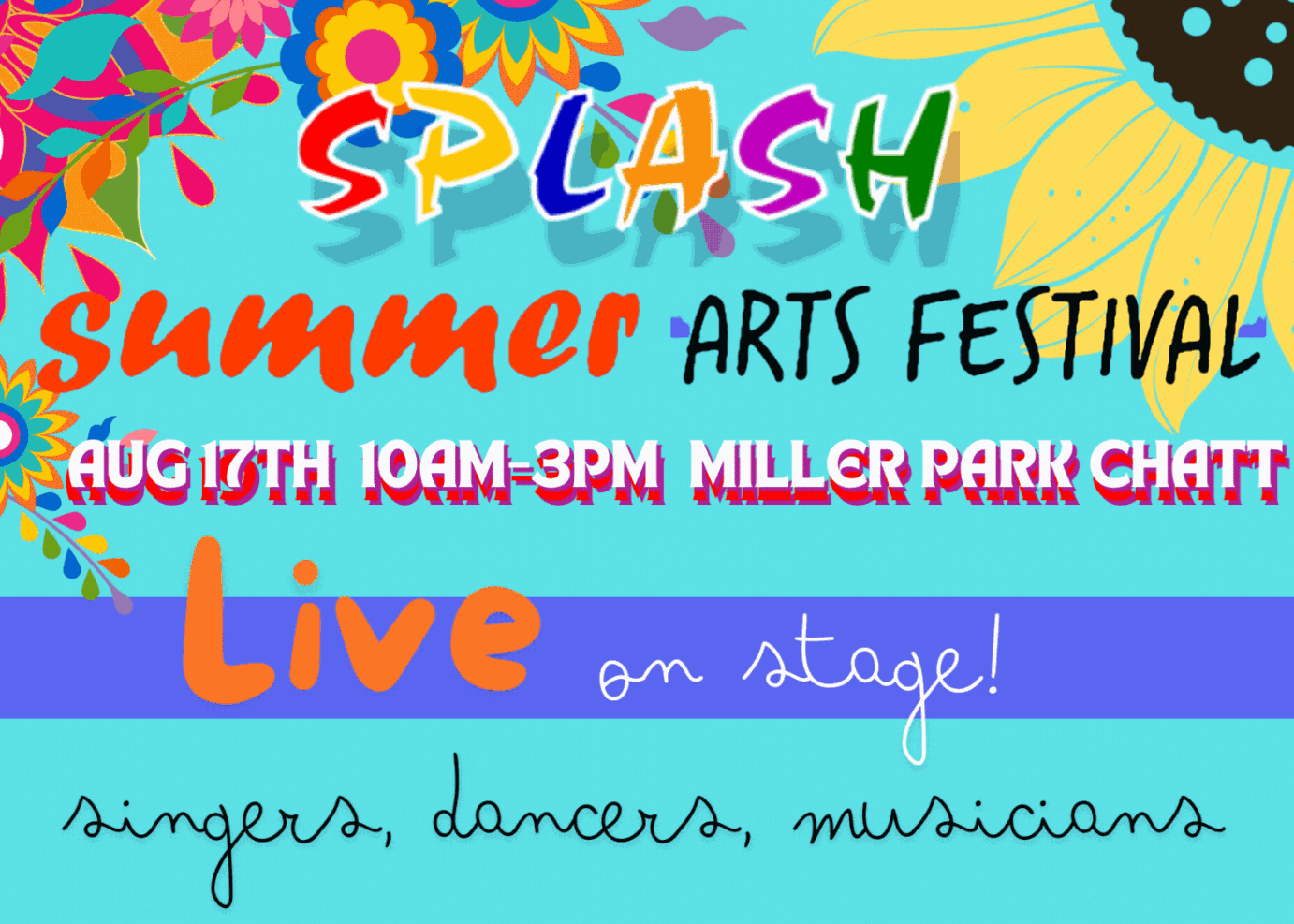 SPLASH SUMMER FESTIVAL COLORFUL LIVE ON STAGE NOTICE 