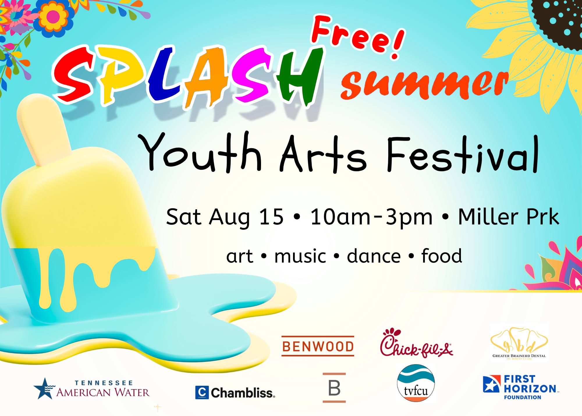 SPLASH 2026 summer youth arts festival