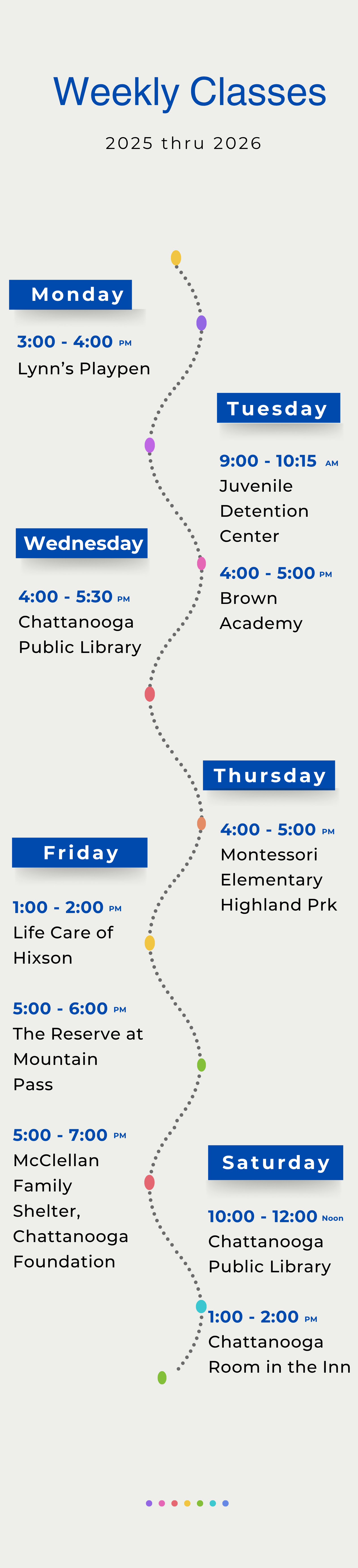 Class Weekly Schedule