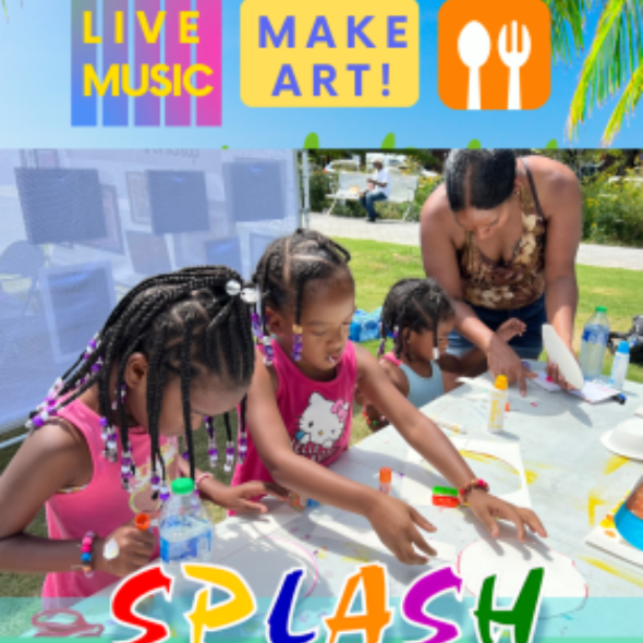 kids enjoying arts and crafts at the SPLASH Summer Arts Festival
