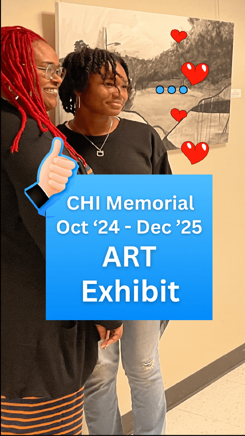 memorial art exhibit poster