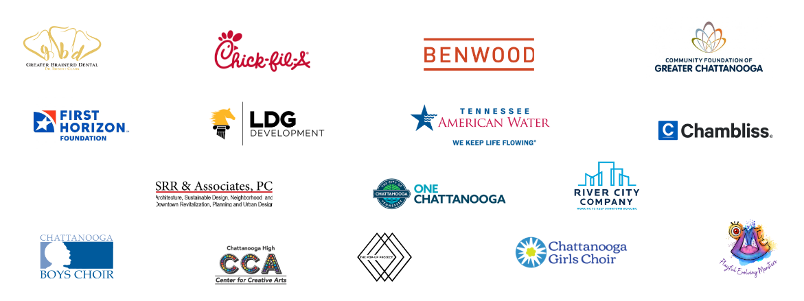 Logos of SPLASH Summer Youth Arts Festival sponsors and participants